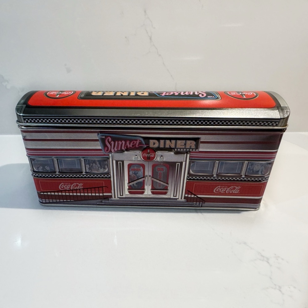Sunset Diner Coca Cola  Tin Box Collectible